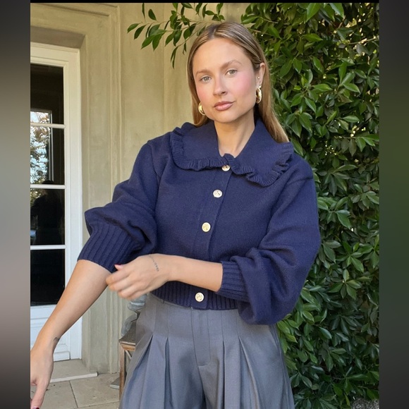 #99  COLLAR BUTTON DOWN CARDIGAN - Picture 14 of 14